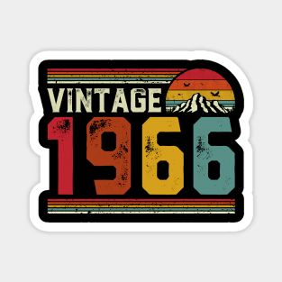 Vintage 1966 Birthday Gift Retro Style Magnet