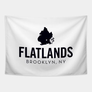 Flatlands (black) Tapestry