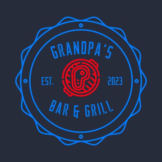 Grandpa's Bar and Grill by Preston James Designs