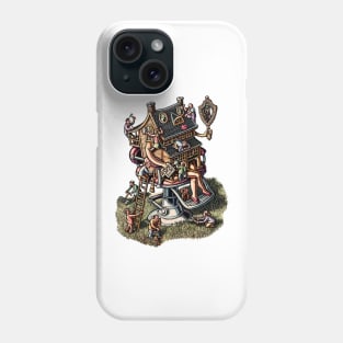House in barbershop chair getting beauty treatment Phone Case