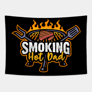 Smoking Hot Dad BBQ Dad Tapestry