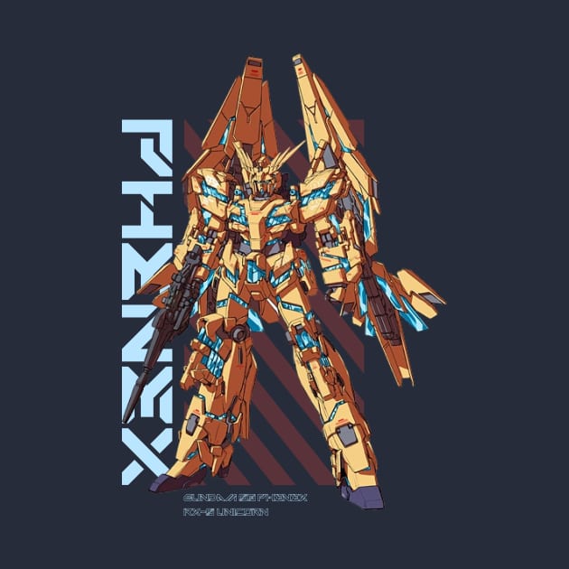 RX-0 Unicorn Gundam Phenex Front by Shapwac12