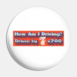 How Am I Driving? I'm Not This Vehicle is being driven by 700 rats | Funny Bumper Pin