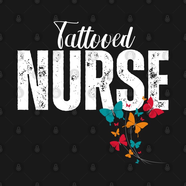 Tattooed Nurse with Butterflies by jackofdreams22