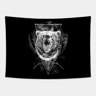 angry bear Tapestry