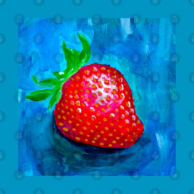 An Overworked Strawberry by Art of V. Cook