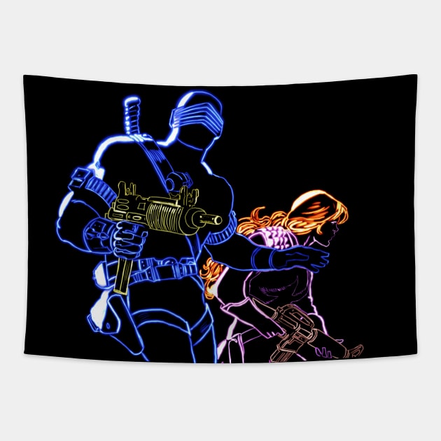 Cute Couple (transparent background) Tapestry by CaptainOceanSkydive