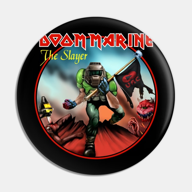 Doom Marine Pin by demonigote