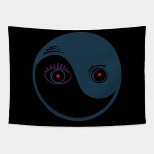 creepy face Tapestry