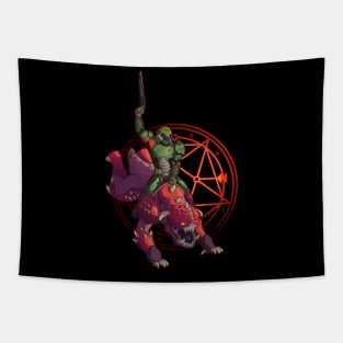 Doom Rider with Pentagram Tapestry