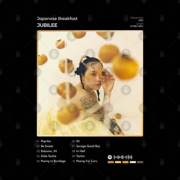 Japanese Breakfast - Jubilee Tracklist Album by 80sRetro