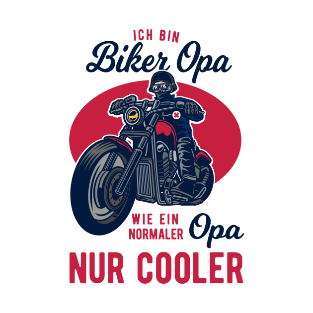 Biker Opa nur Cooler Spruch Geschenkidee by Jonas Design