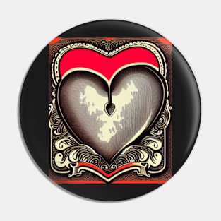 Crazy Hearts Vintage Pin