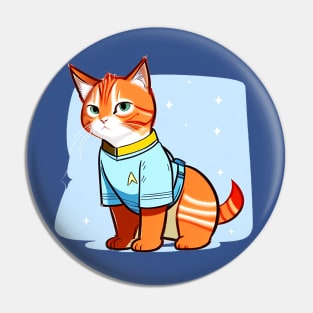 Space Officer Cat Pin