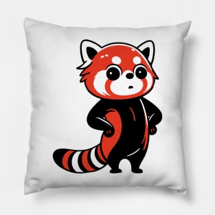 Funny red panda Pillow