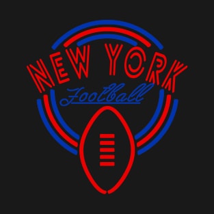 Neon Sign New York Football T-Shirt