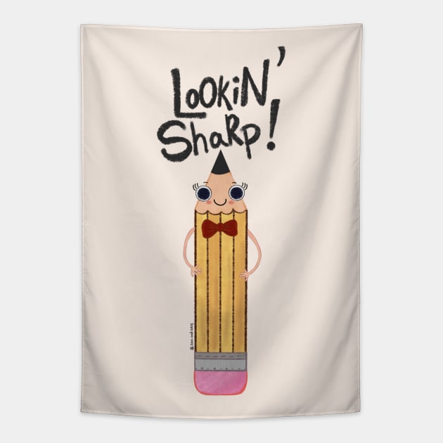 Lookin  sharp pencil Tapestry by SanMade