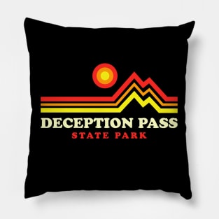 Deception Pass State Park Hikes Washington Camping Bridge Pillow