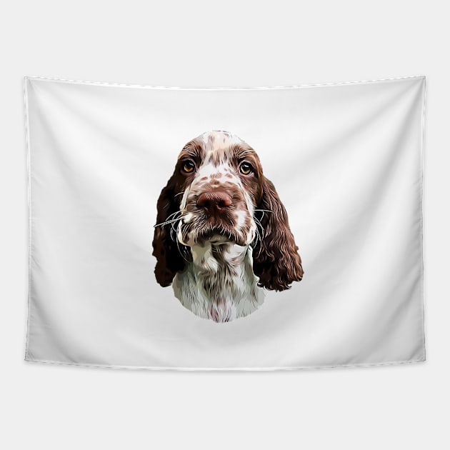 Springer Spaniel Cute Puppy Dog Tapestry by ElegantCat