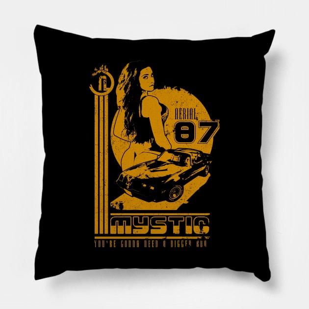 MYSTIC (OCHER) Pillow by GhiniPig