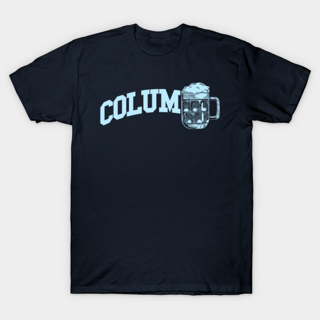 Discover Colum-beer University (Columbia parody - White Print) - College - T-Shirt