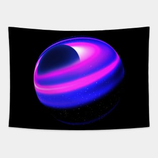 Planet with Gas and Dust Rings - Spherical Core Tapestry