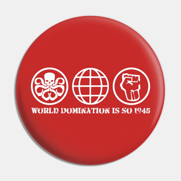 Hydra - World Domination - White Pin by quori