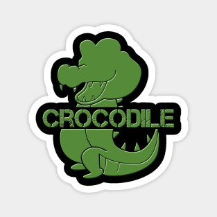 Crocodile Retro Magnet