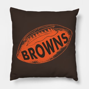 Cleveland Browns Vintage 2 by Buck Tee Pillow