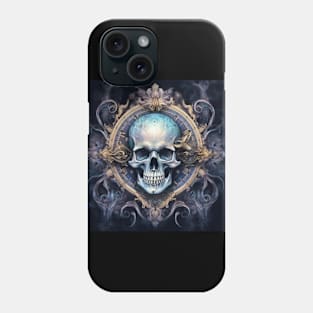 Realm of Time: Rococo Skull Clock Phone Case