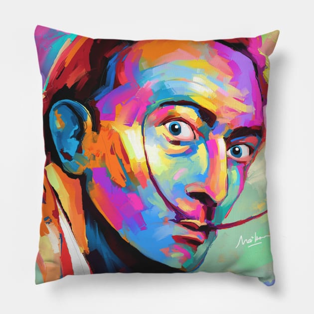 salvador dali Pillow by mailsoncello