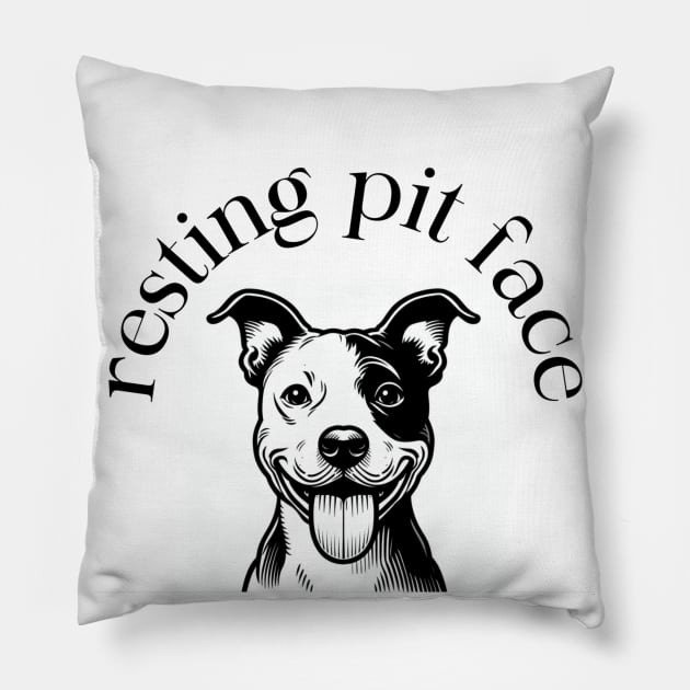 Resting pit face Pillow by Bucolic