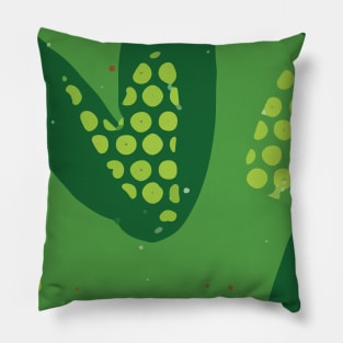 Big Heart Abstract Background Design in Grass Green Monotones GC-116-1 Pillow