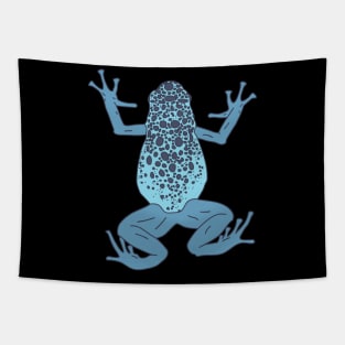 Poison Dart Frog - Blue Exotic Animal - Rain Forest Tapestry