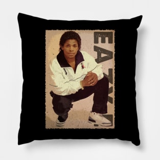 Eazy E's Attitude Portraits Reflecting Rap's Raw Spirit Pillow