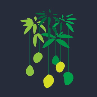 Tropical Mango Fruit Tree Branches T-Shirt