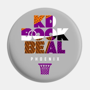 Phoenix Basketball Star Player Trio Alt Retro Pin