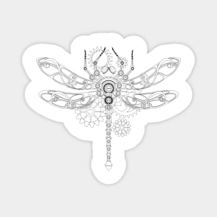 Contour Mechanical Dragonfly ( Steampunk ) Magnet