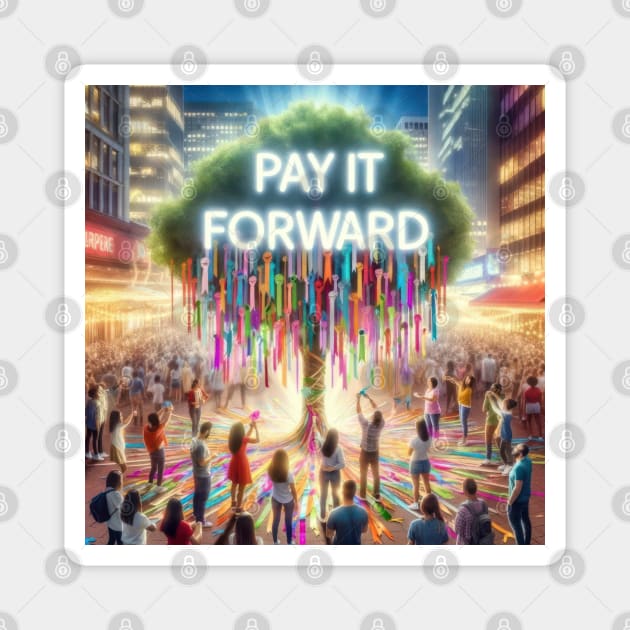 Pay It Forward Magnet by TooplesArt