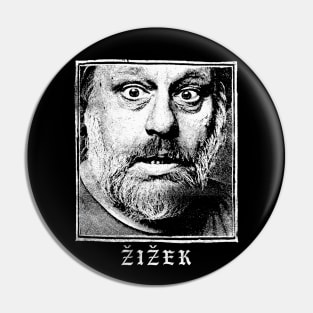 Slavoj Žižek // Retro Styled Fan Design Pin