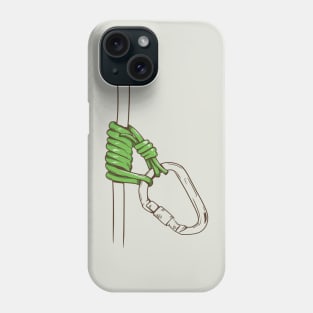 Autoblock third hand climbing knot Phone Case