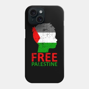 Free Palestine Distressed Flag Art - Stop Killing Innocents Phone Case