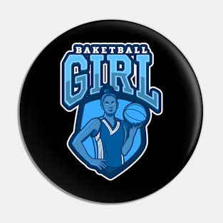 Basketball Girl Pin