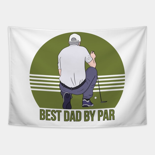 Best Dad By Par Tapestry by DiegoCarvalho