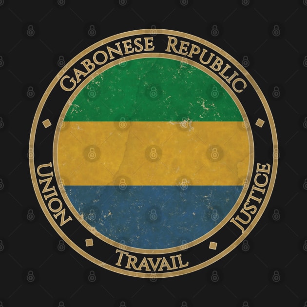 Vintage Gabon Gabonese Republic Africa African Flag by DragonXX