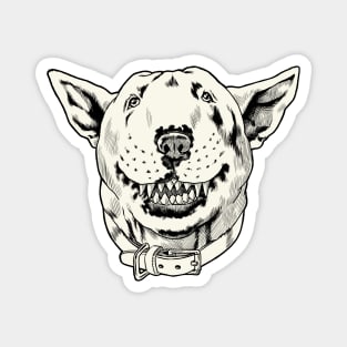 Happy Bull Terrier Magnet