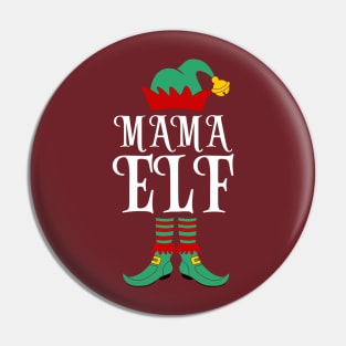 Mama elf family matching Christmas Pin