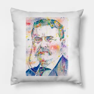 THEODORE ROOSEVELT - watercolor portrait .2 Pillow