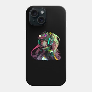 Cyberpunk Girl Smile Phone Case