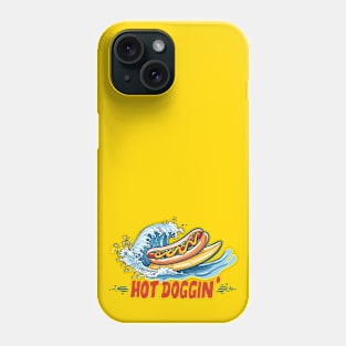 HOT DOGGIN' Wave Rider Phone Case